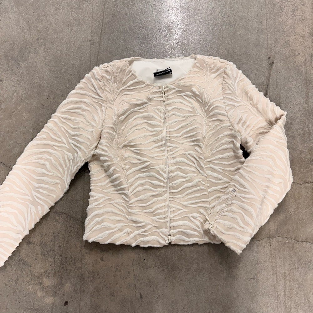 Joseph Ribkoff Cream Textured Blazer